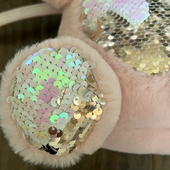 NWOT The Children's Place Powder Pink Plush Cat Backpack Purse Bag NEW - Picture 10 of 17